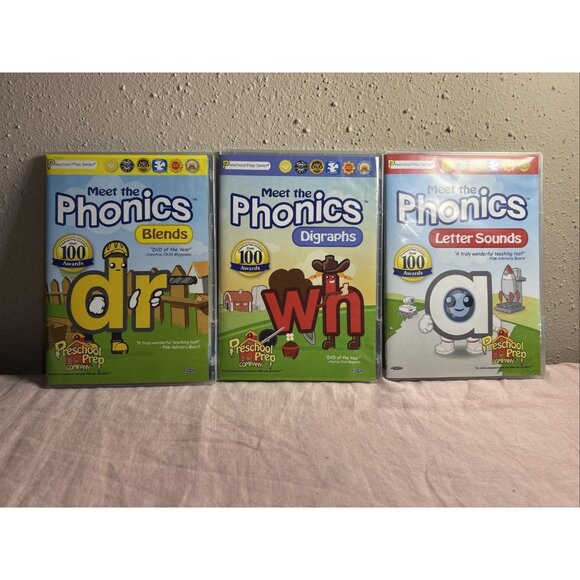 NEW Preschool Prep Company Collection Series Letters Numbers Shapes 10 DVD Box - Picture 5 of 16
